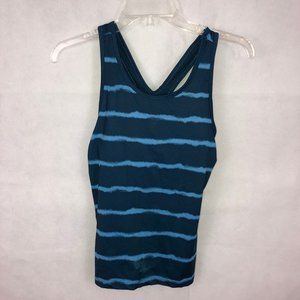 Champion Women's Blue Tie Dye Exercise Top Small